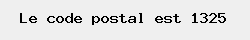 le code postal de Gistoux 