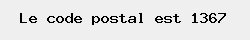 le code postal de Bomal 