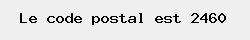 le code postal de Kasterlee 