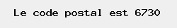 le code postal de Rossignol 