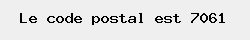 le code postal de Casteau 
