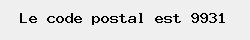 le code postal de Oostwinkel 