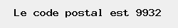 le code postal de Ronsele 