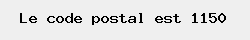 le code postal de Woluwe-Saint-Pierre 