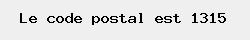 le code postal de Piétrebais 