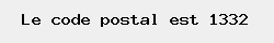 le code postal de Genval 