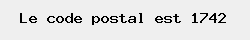 le code postal de Ternat 