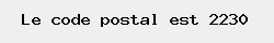 le code postal de Ramsel 
