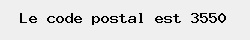 le code postal de Heusden 