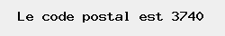 le code postal de Eigenbilzen 