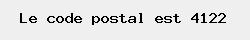 le code postal de Rosière 