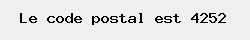 le code postal de Omal 
