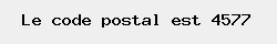 le code postal de Rawsâ 