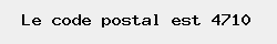 le code postal de Lontzen 