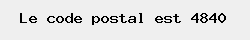 le code postal de Welkenraedt 