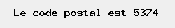 le code postal de Maffe 