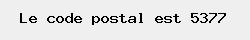 le code postal de Bonsin 