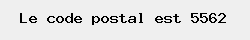 le code postal de Custinne 