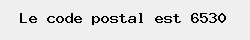 le code postal de Thuin 
