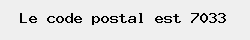 le code postal de Cuesmes 