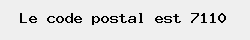 le code postal de Boussoit 