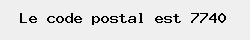 le code postal de Pecq 