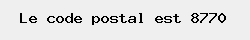 le code postal de Ingelmunster 
