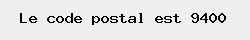 le code postal de Voorde 