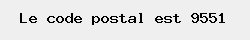 le code postal de Herzele 