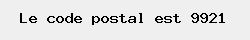 le code postal de Lovendegem 